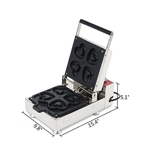 Donut Maker Donut Backer 4 Pieces Electric Heart-Shaped Doughnut Maker