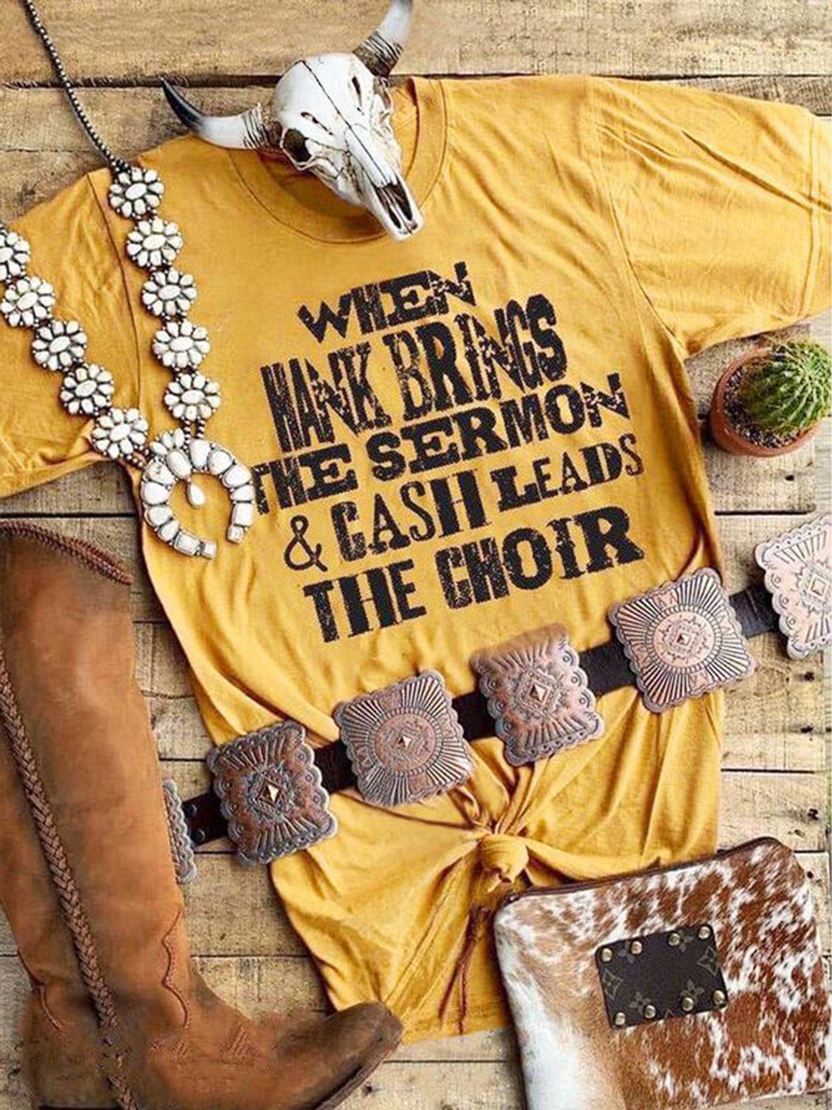 Yellow Jersey Crew Neck Shift Vintage Shirts & Tops