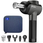 Percussion Handheld Athlete Massage Gun w/ 5 Speeds and 5 Heads for Pain Relief