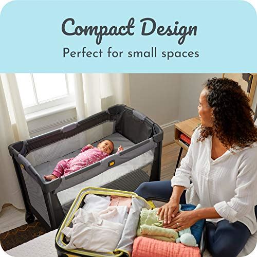 Century Travel On 2-in-1 Compact Playard with Bassinet