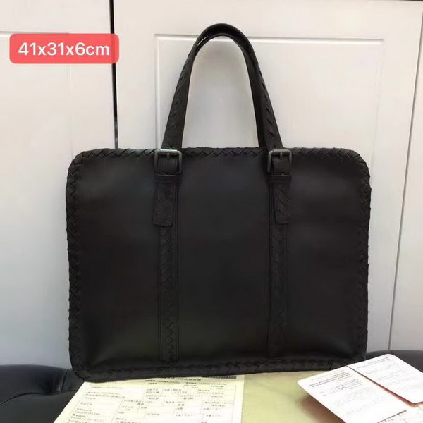 【原版皮】宝缇嘉/BV 男士公文包，采用蜡胎牛皮精心裁制而成，质地轻盈，空间充裕，携带方便，款号：80188802