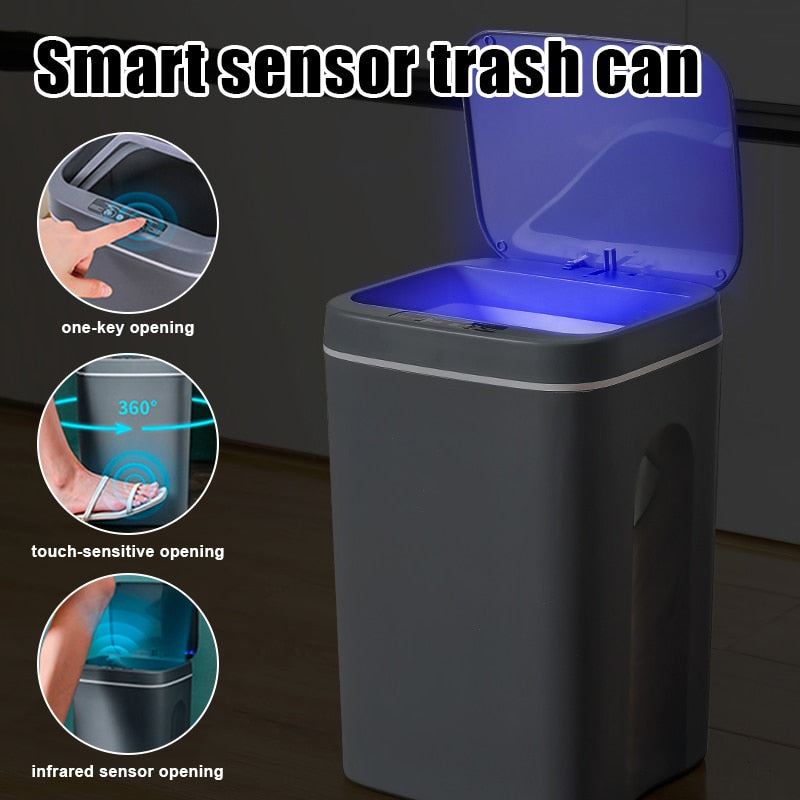 Garbage Bin Self-Sealing Self-Changing Trash Can Automatic Open Lid For Home