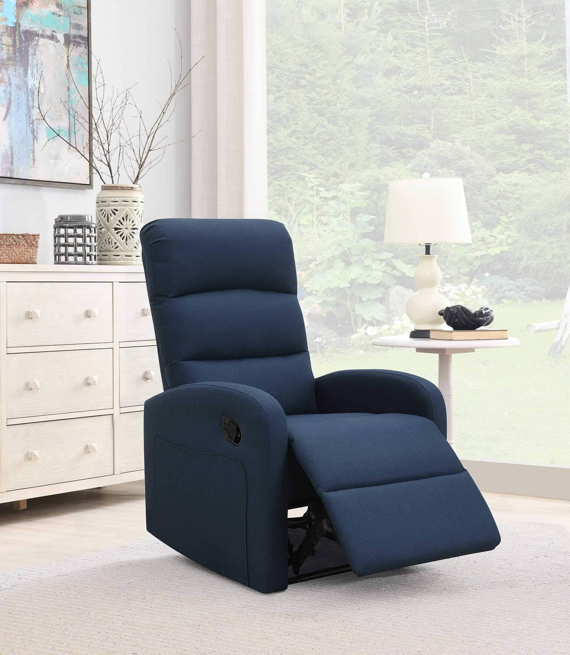 Relaxing Navy Blue Recliner Chair N270-379981