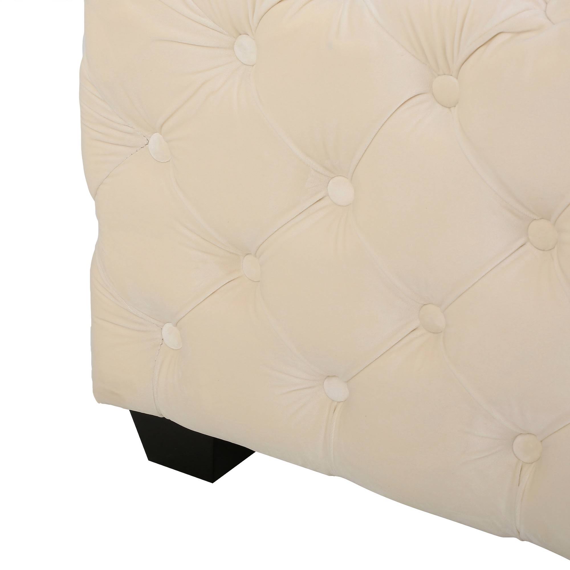 Piper Tufted Velvet Ottoman/Bench