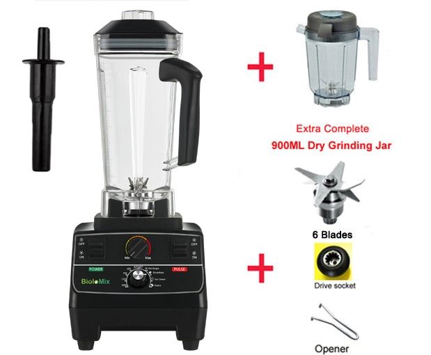 Free 2L Jar 2200W Professional Smart Timer Pre-programed Blender