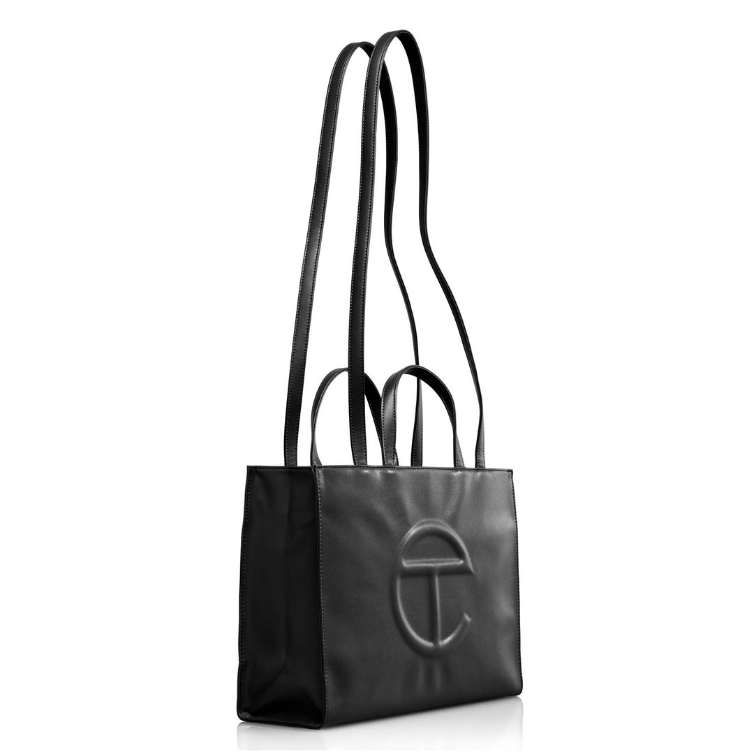 Medium Black Shopping Bag