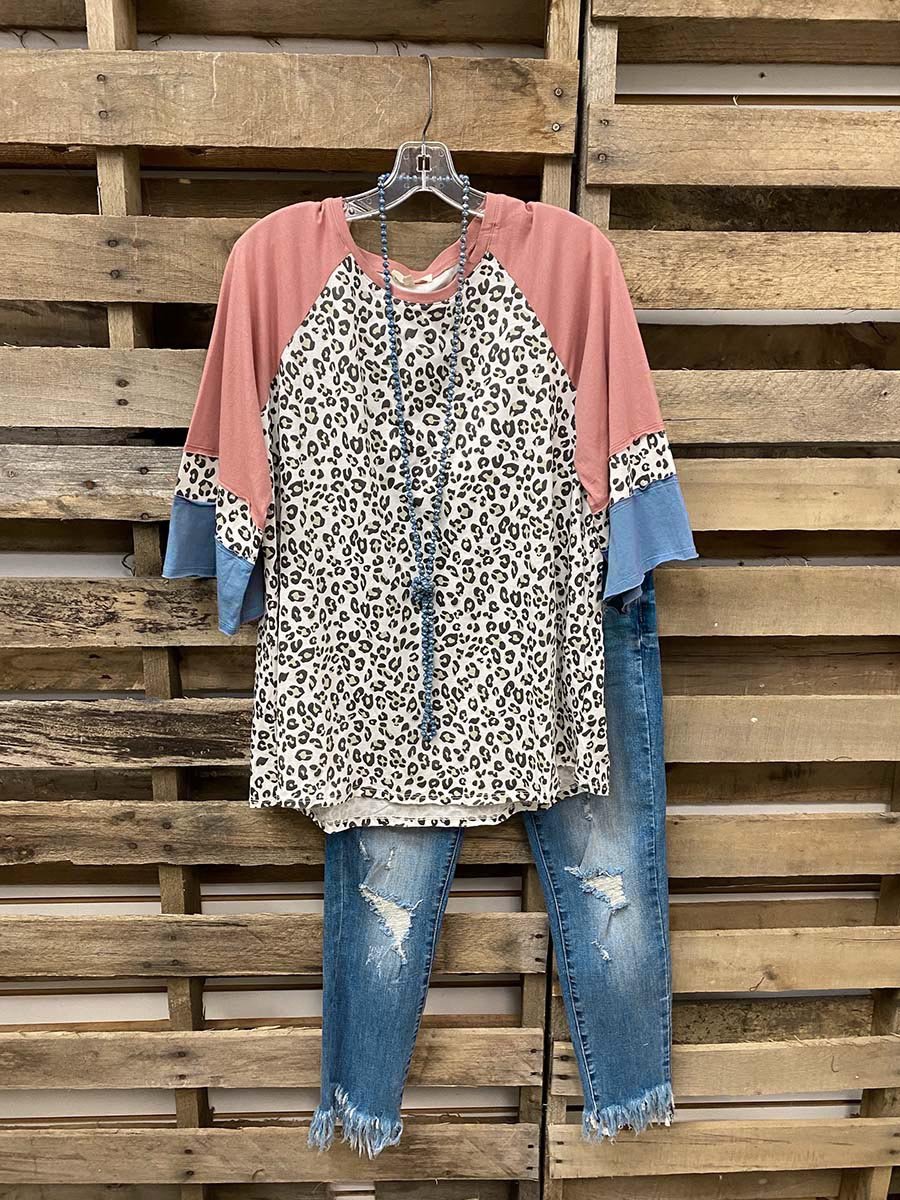 Casual Shift Leopard Shirts & Tops