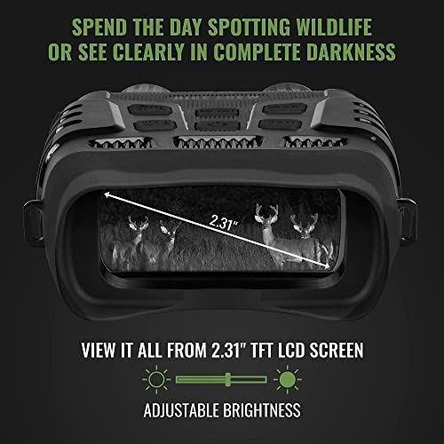 Hike Crew Digital Night Vision Binoculars, Capture HD Photos & Videos
