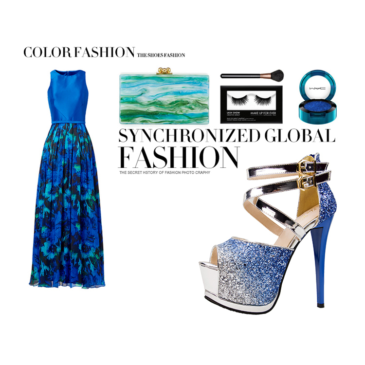 14.5CM Fashion Super High Heel Waterproof Fish Mouth Gradient Sexy Stiletto Hollow Wedding Party Sandals