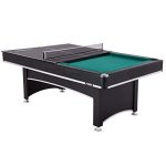 Phoenix 84′′ Billiard Table w/ Table Tennis Conversion Top for Pool & Tennis Game