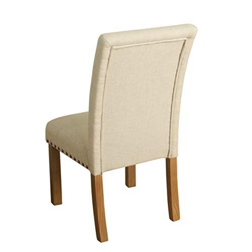 Classic Upholstered Parsons Dining Chairs | Set of 2 Accent Dining Chairs