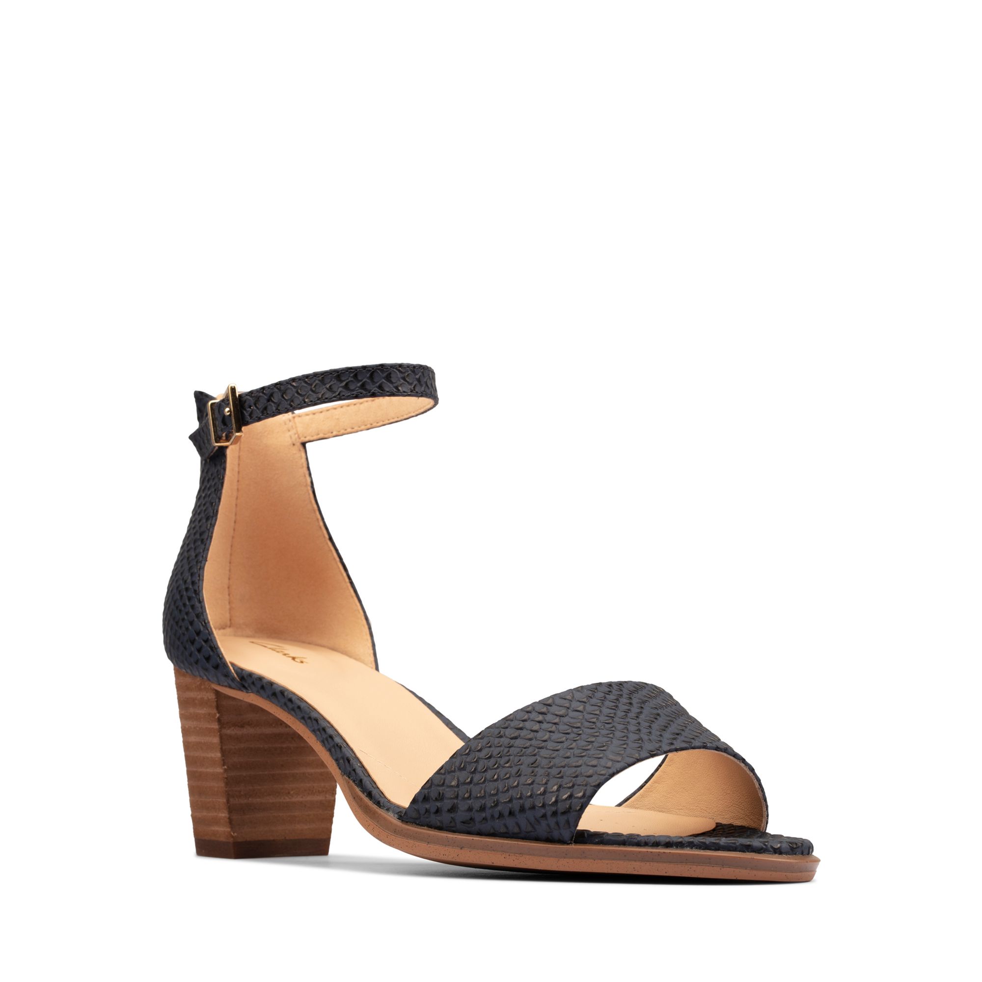 Women Sandals Kaylin 60 2 Part Navy Leather