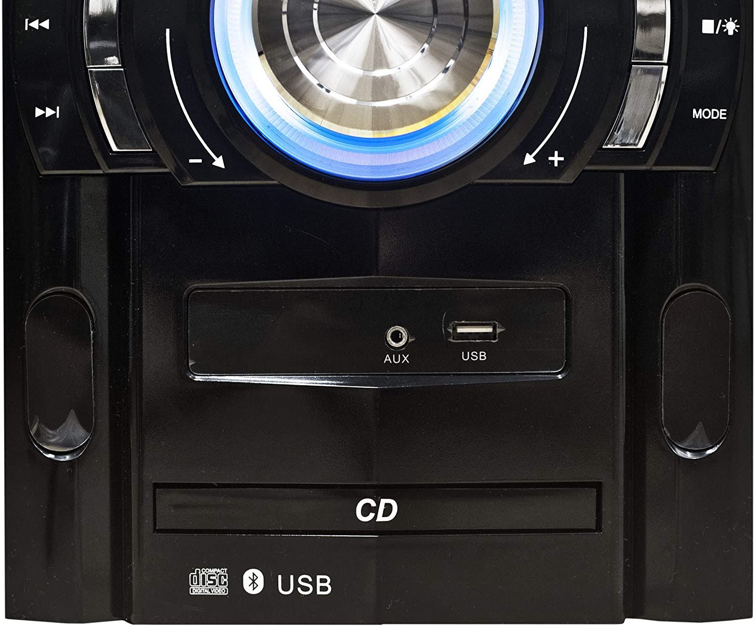 3-Piece CD Shelf System with Digital PLL FM Stereo Radio, Bluetooth Wireless