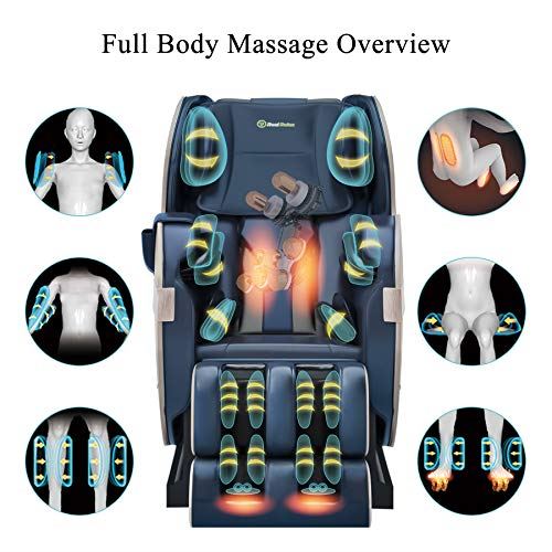 Full Body Zero Gravity Shiatsu Recliner Massage Chair w/ Bluetooth, Heat & Foot Roller