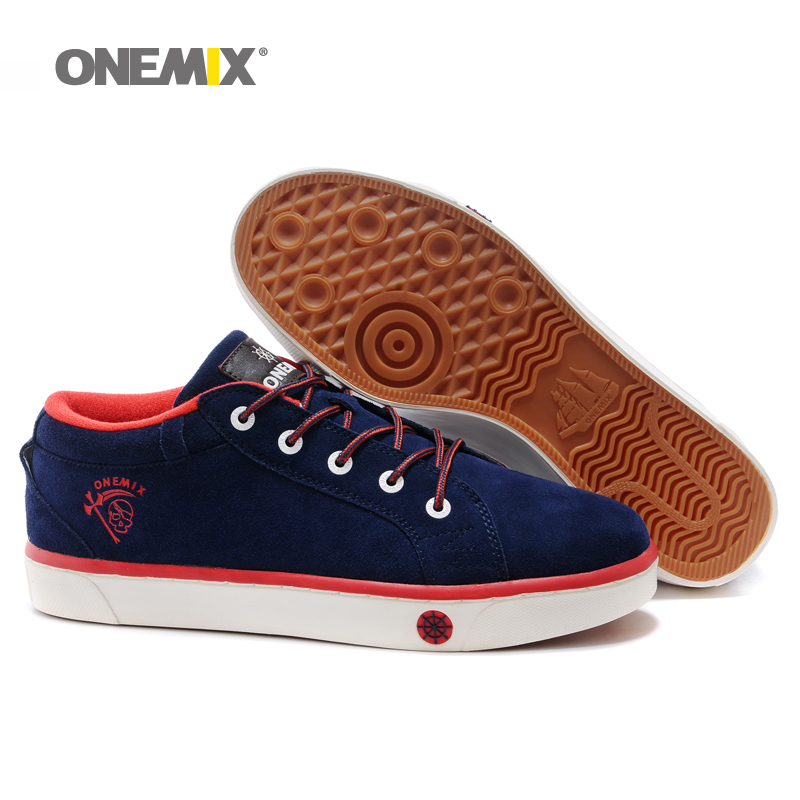 ONEMIX Brand Men's Skateboarding Shoes Lace Up Sneakers for Men with Low Upper Flat Shoes High Quality Men's Sport Shoes 1062