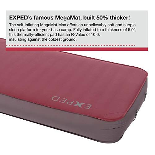 Exped MegaMat Max Duo �C Self-Inflating Insulated Sleeping Pad, Double, LW+