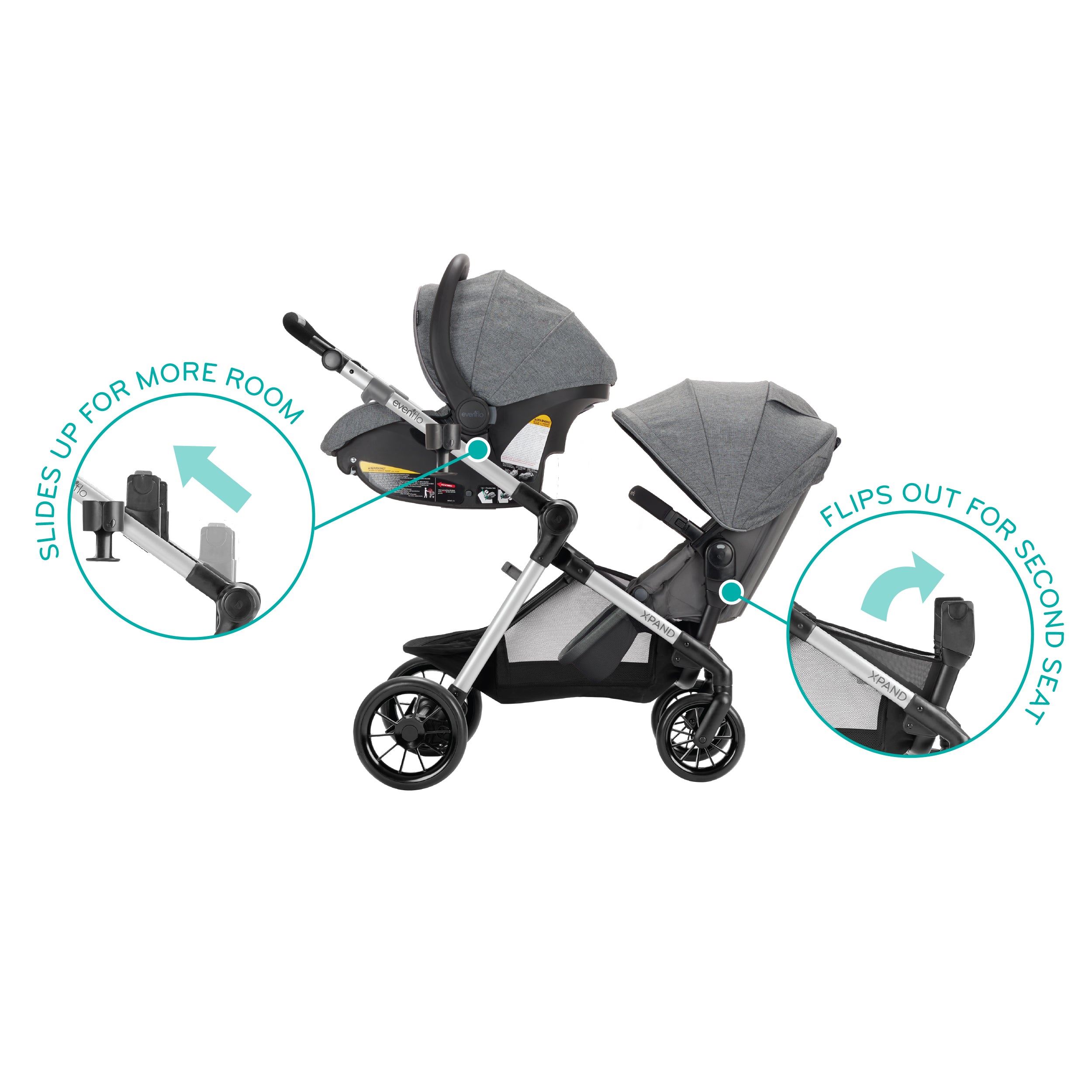 Pivot Xpand Modular Travel System with SafeMax Infant Car Seat