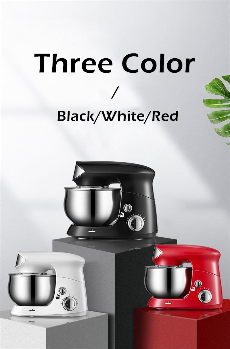 Kneader Electric Dough Mixer Multifunction Desktop 6 Speed Electric Mixer