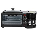 1050W Multifunctional Breakfast Center Station Toaster Oven Nonstick Grill