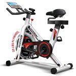 HARISON Exercise Bike Stationary Indoor Cycling Bike Belt Driven with tablet Holder 280 lbs Capacity, Silver