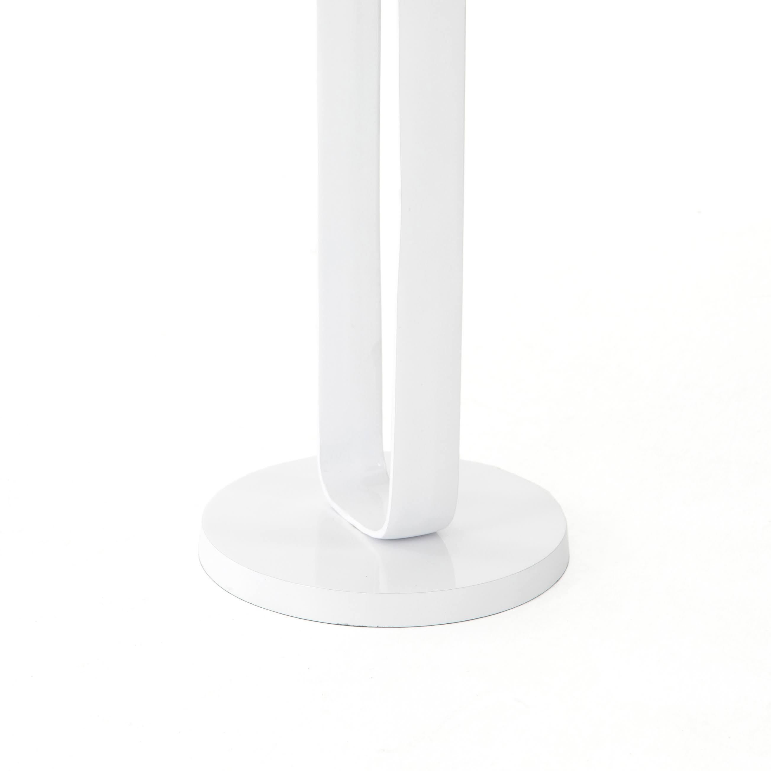 Douglas End Table - White Aluminum