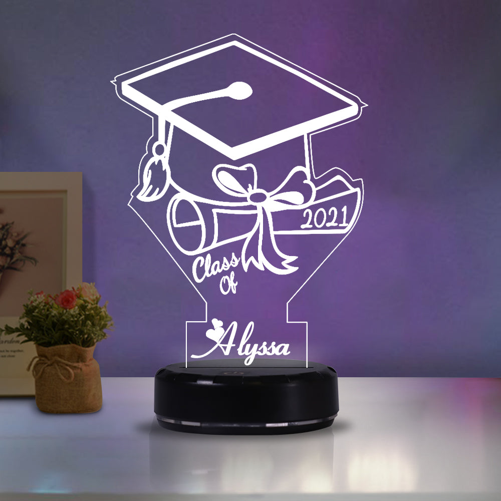 Custom Name Graduation Night Lights