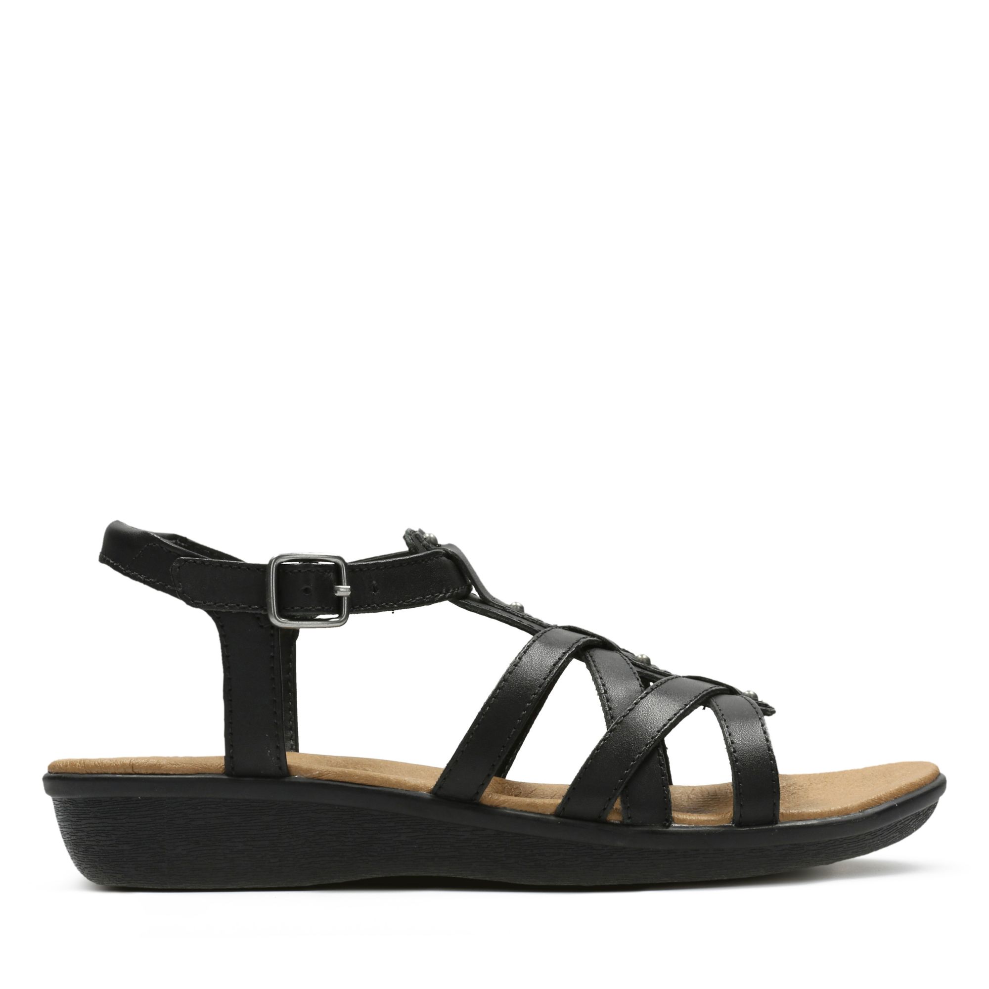 Women Sandals Manilla Bonita Black Leather