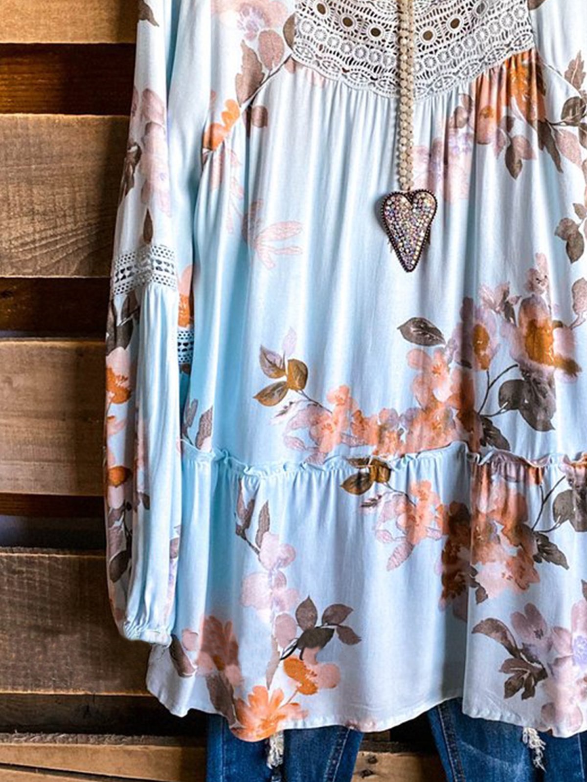 Square Neck Shift Vintage Shirts & Tops