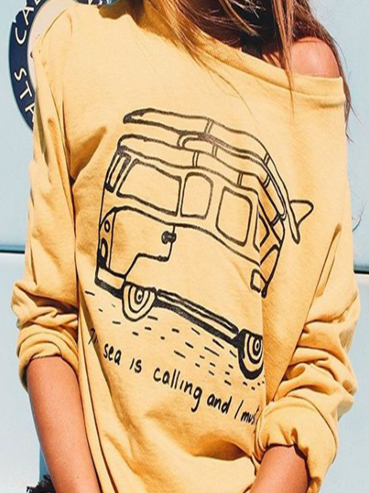 Plus Size Women Half Sleeve Off Shoulder Vintage Floral Casual Tops