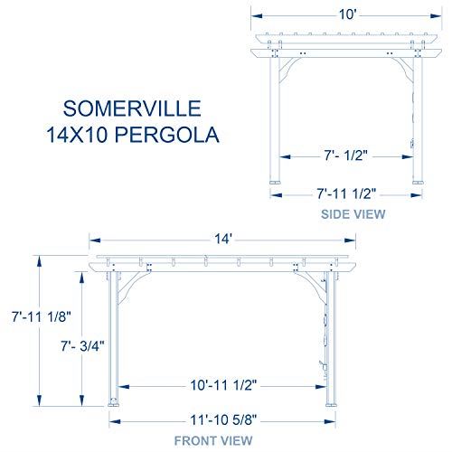 Backyard Discovery Somerville 14 x 10 All Cedar Pergola