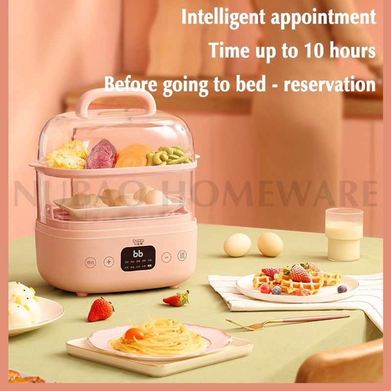 Electric Food Steamer Multi-Functional Home Smart Reservation Scheduled Steam Pot