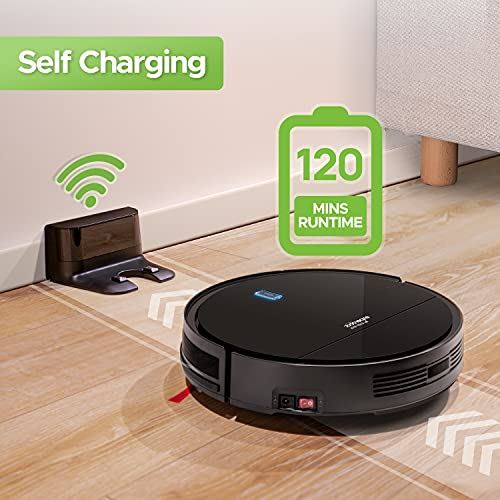 Robotic Vacuum Cleaner with Gyro Lidar Navigation, and 1300Pa Strong Suction