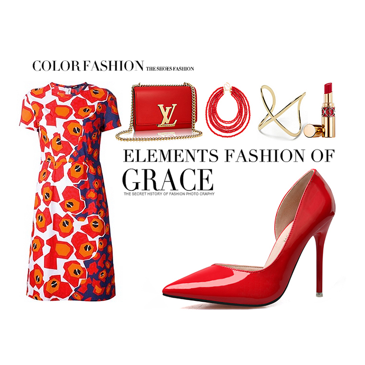 10CM Shallow Pointed Sexy Stiletto Heel Sidecut Dress Elegant Sandals