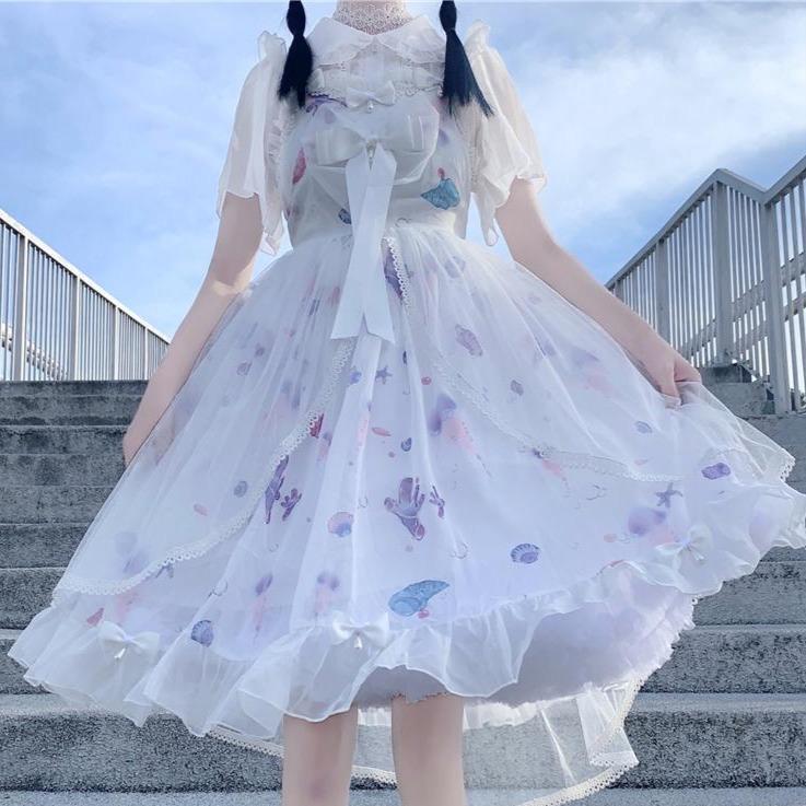 Sweet Purple Bow Lolita Dress SS0566