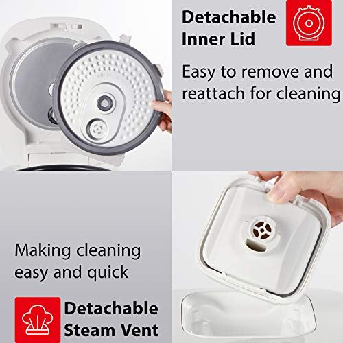 Programmable Multi-functional Rice Cooker, Slow Cooker, Steamer & Warmer