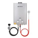 Camplux Portable Water Heater Propane 2.11 GPM On Demand Tankless Gas