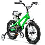 BMX Bicycle with Training Wheels Gifts for Children Bikes 14 Inch Green
