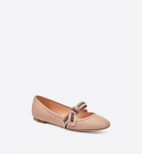 Miss J'Adior Ballerina Flat Nude Technical Fabric