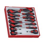 Teng Tools – 14 Piece Flat, PH, PZ Screwdriver Set – TEN-O-TTD914N