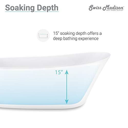 SM-FB573 Sublime 67′′ Oval Bathtub