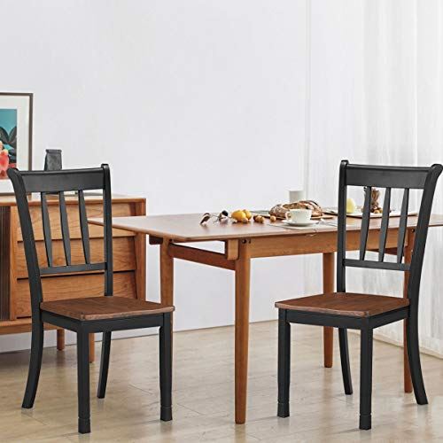 Solid Wood Whitesburg Dining Chairs Set of 4, Spindle Back, Wood Seating