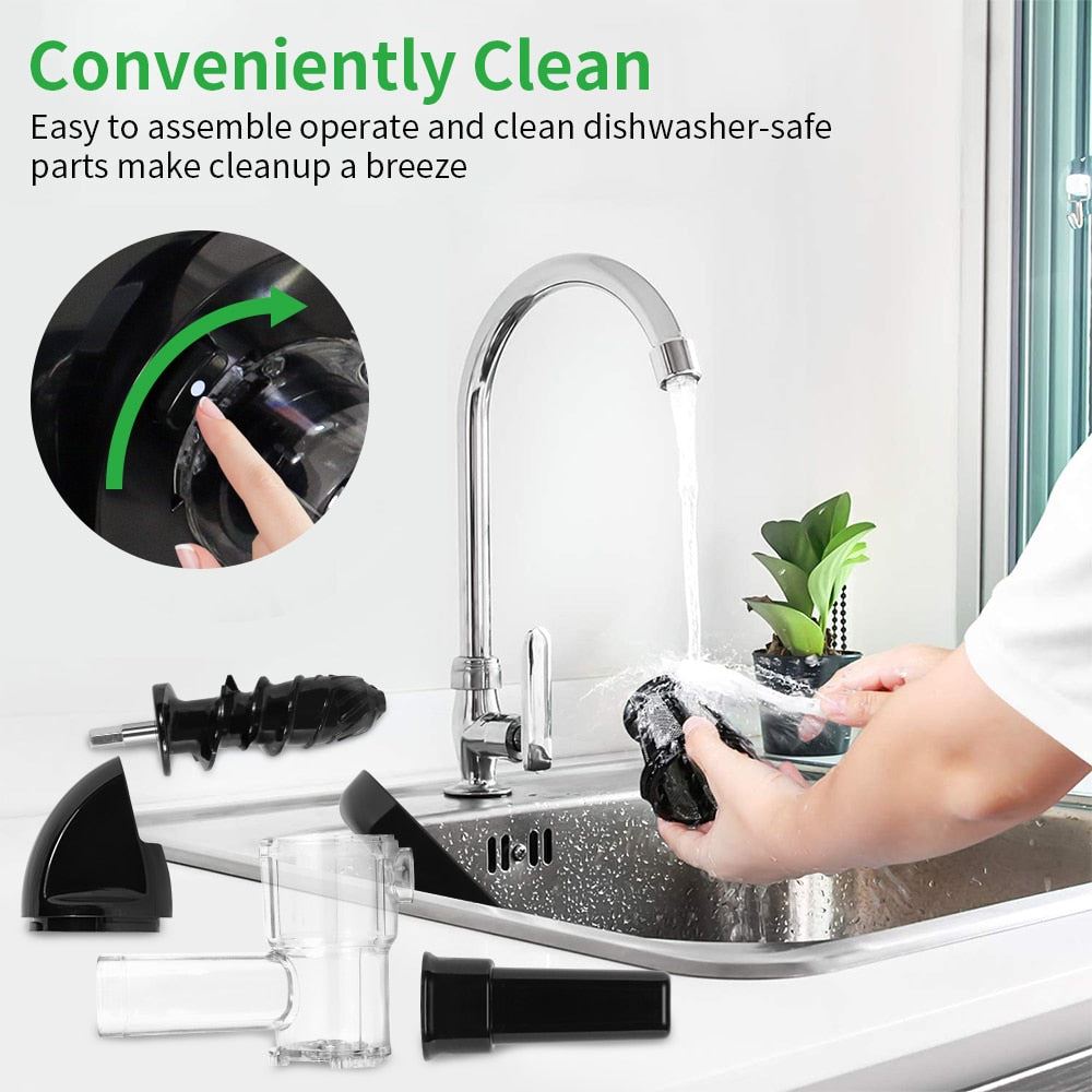 Juicer Electric High Nutrition Vegetables And Fruits Slow Blender Soft And Hard Modes