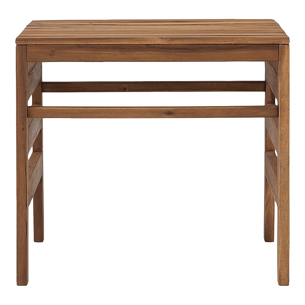 Walker Edison - Harbor Acacia Wood Outdoor Side Table - Brown