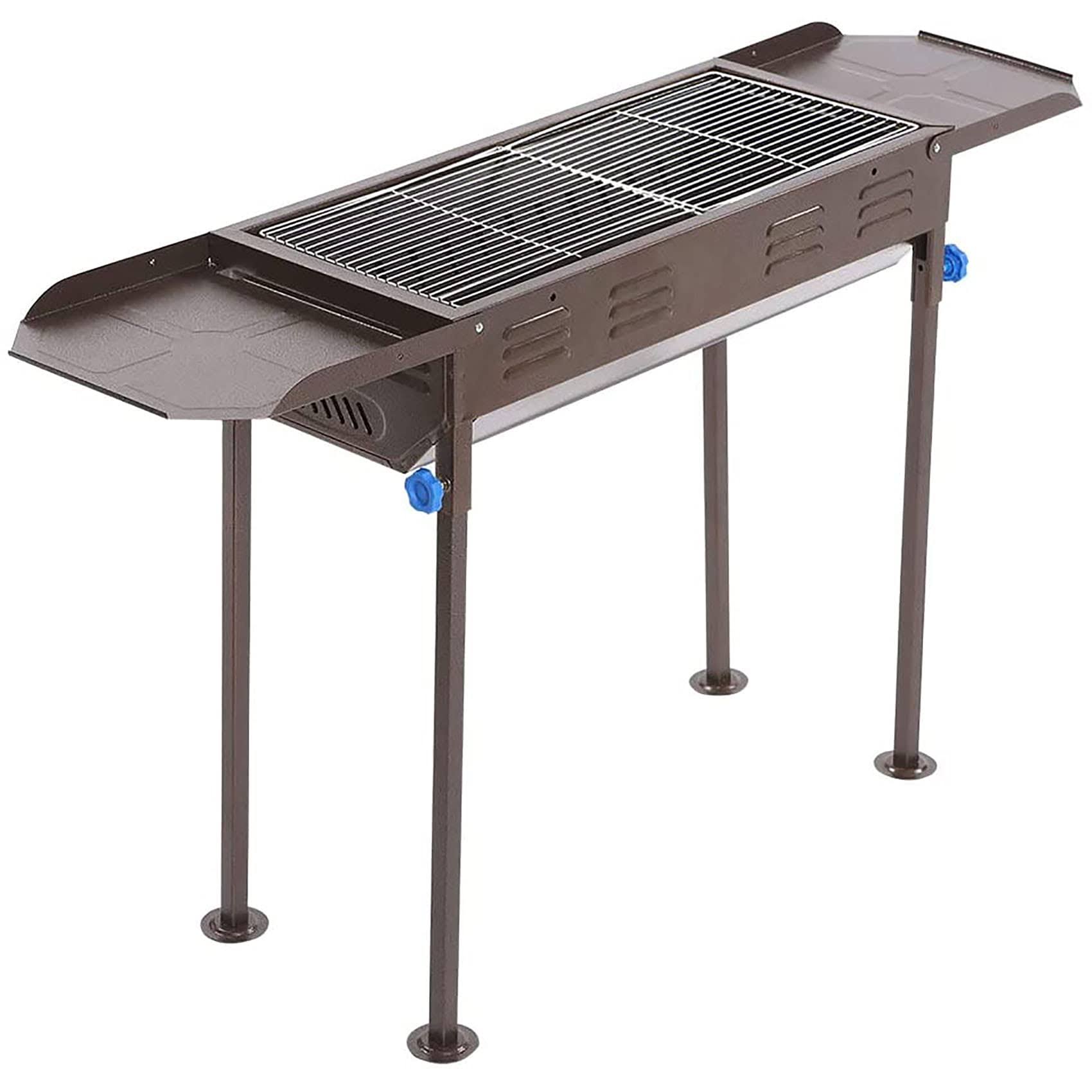 Samdray Charcoal Grill Portable BBQ Grill Large Charcoal Grill Folding Barbecue Grill Charcoal Shish Kebab Grill Stainless Steel