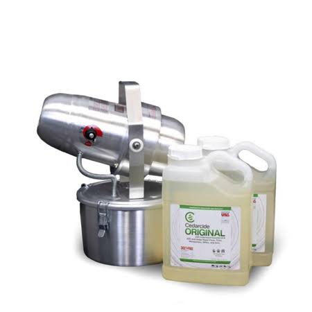 Cedarcide Fogger Kit with X2 Gallons Cedarcide Original | for Mites, Fleas, Ticks, Ants, Mosquitoes and Common Houshold Insects,