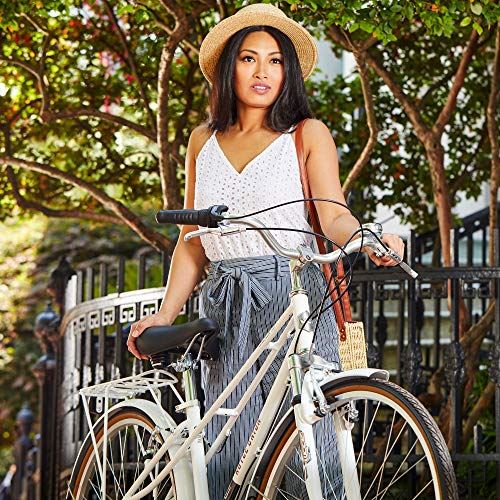 Women’s 3-Speed Commuter Bike, 15′′ Aluminum Frame, White