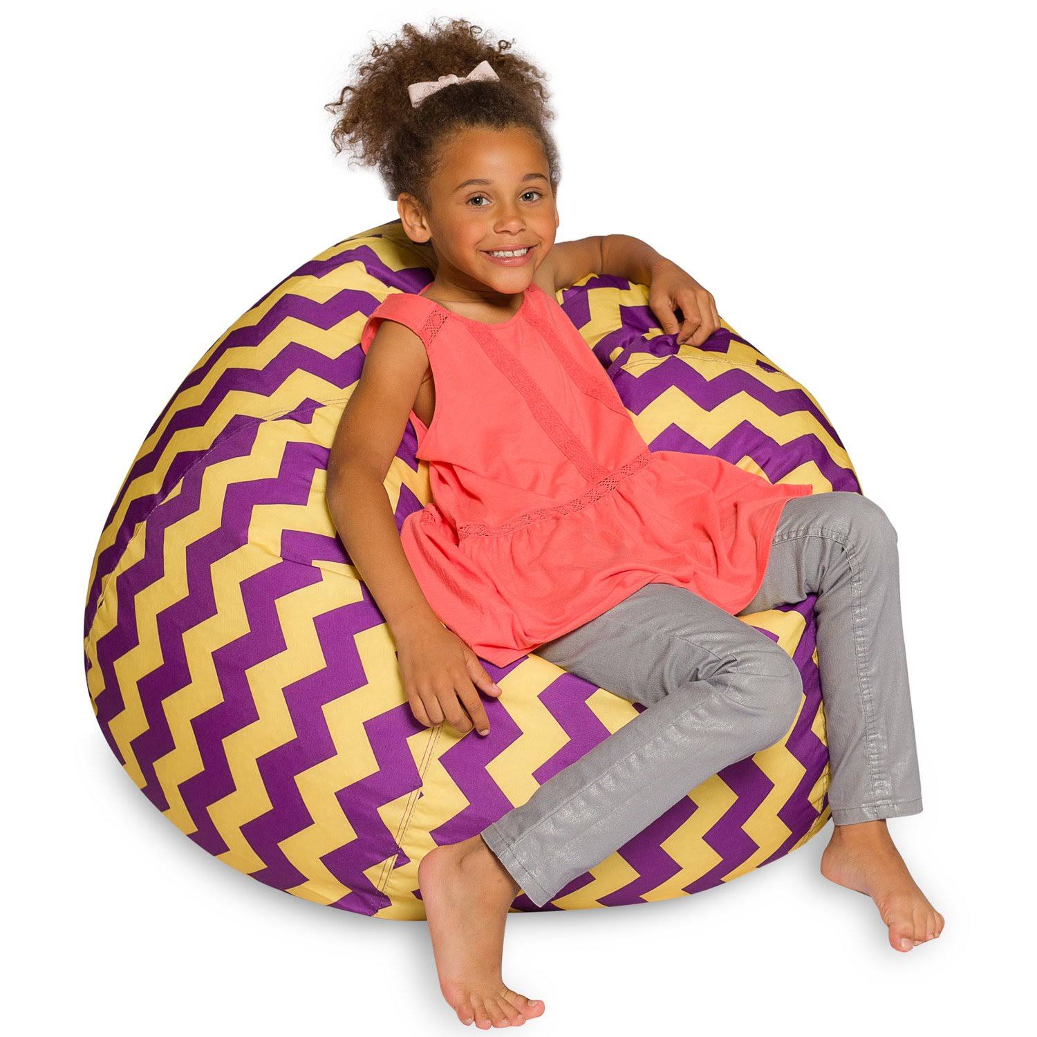 Posh Creations Bean Bag Chair for Kids, Multiple Sizes and Colors, Size: Large-38in