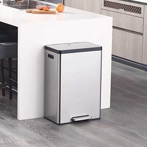 11. 8 Gallon Rectangular Kitchen Step Trash Can