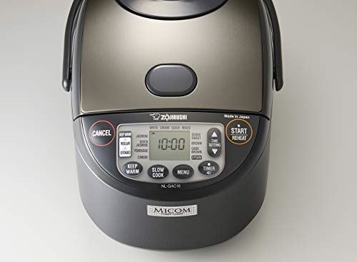 Rice Cooker & Warmer, 5.5-Cup, Metallic Black