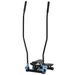 Soozier Twist Stair Stepper Machine with Rocking Handlebars, Cardio Climber Exercise Equipment with Hydraulic Resistance- Black & Blue